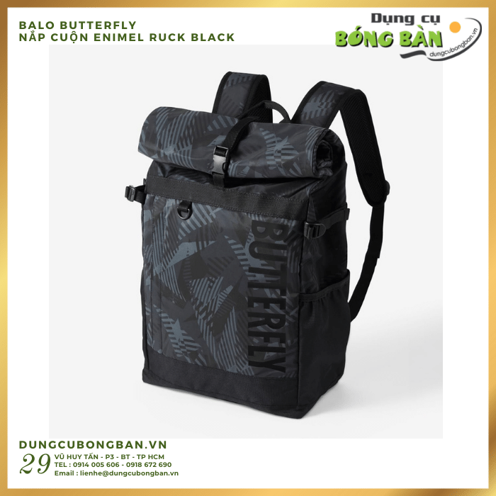 balo nap cuon enimel ruck black