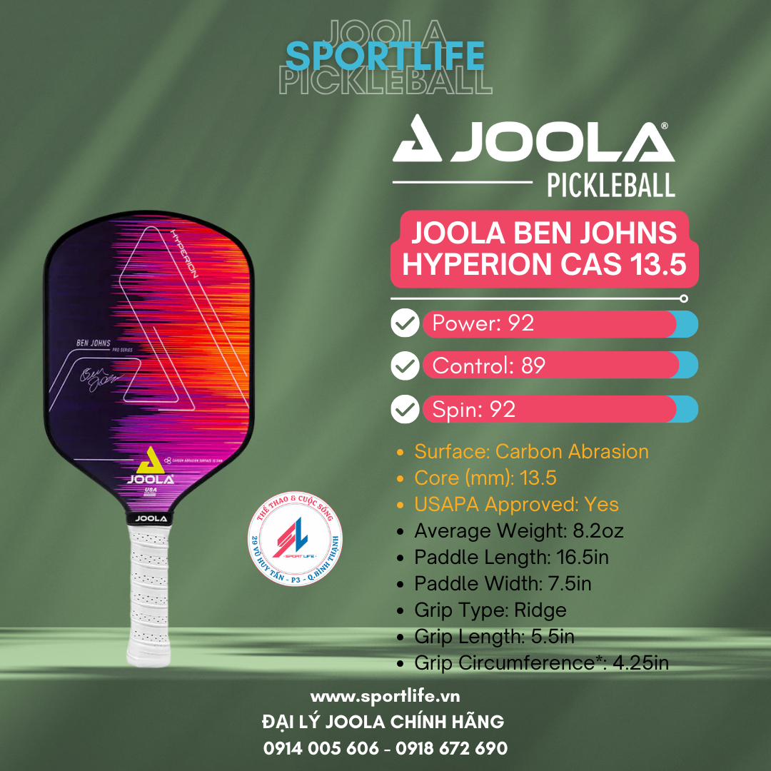 JOOLA Ben J ohns Hyperion CAS 13.5 パドル JOOLA BEN JOHNS HYPERION