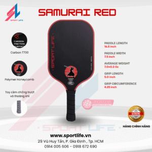 Vợt Pickleball SportLife Samurai Red