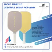 Trang chủ 32 Vợt Pickleball Facolos Sport Series 2.0 – Colorful Solar Pop 16mm