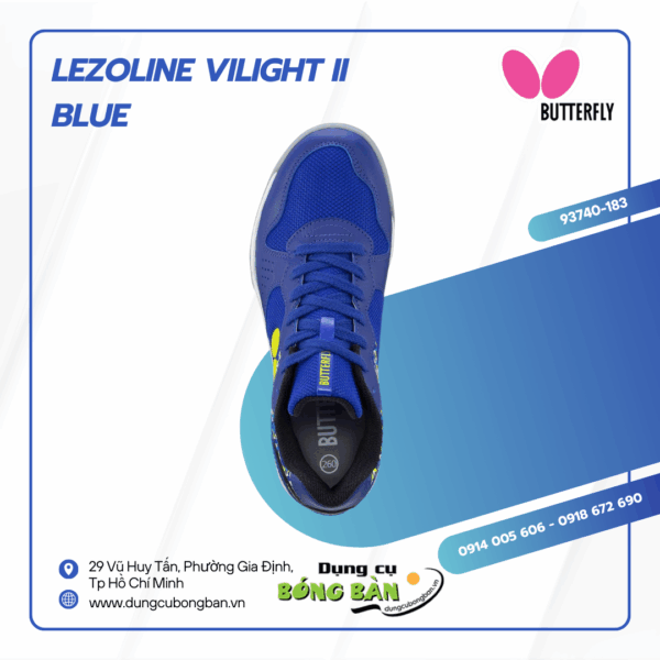 Giày bóng bàn Butterfly Lezoline Vilight II Xanh