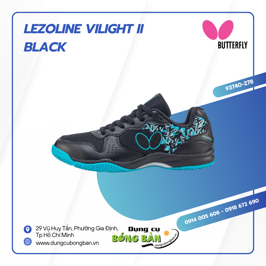 Giày bóng bàn Butterfly Lezoline Vilight II Đen 6 LEZOLINE VILIGHT II 278
