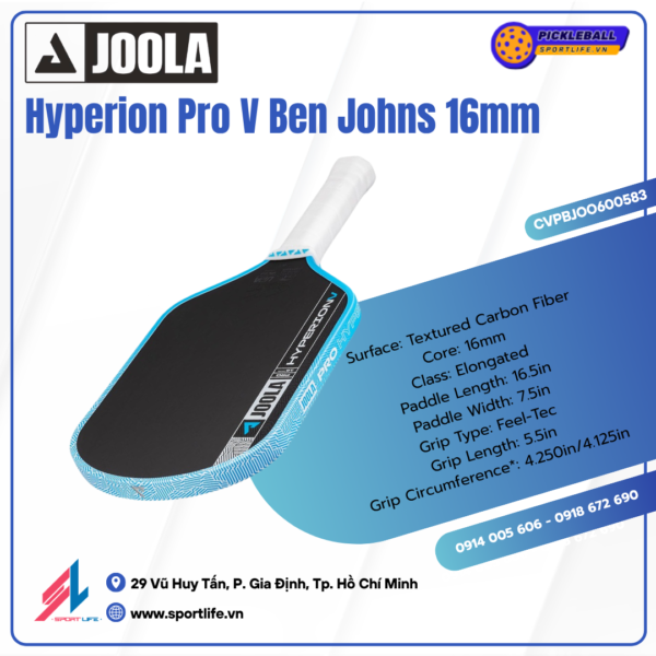JOOLA Hyperion Pro V Ben Johns Bolt Blue 16mm 7 JOOLA Hyperion Pro V Ben Johns Bolt Blue 16mm