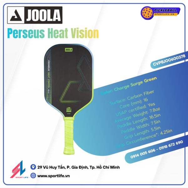Joola Perseus Heat Vision 16mm (Green) 2 Joola Perseus Heat Vision 16mm (Green)