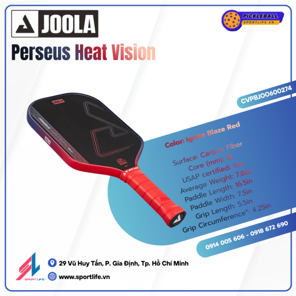Joola Perseus Heat Vision 16mm (Red) 5 Joola Perseus Heat Vision 16mm (Red)